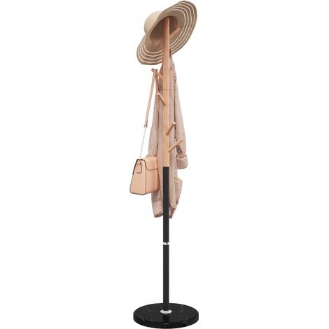 Garderobenständer Schwarz 172 cm Pulverbeschichtetes Eisen