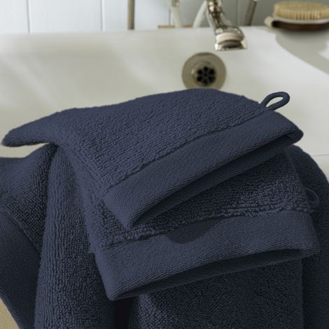 Lot de 2 gants de toilette "Softy" 15 x 21 cm / 100 % coton Zero Twist – 600 g/m² (1/3)