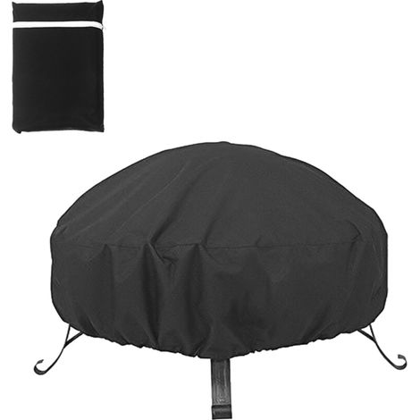 Housse de barbecue étanche, housse de réchaud de camping portable, housse de barbecue à charbon pliable, housse anti-poussière avec cordon de serrage (1/5)