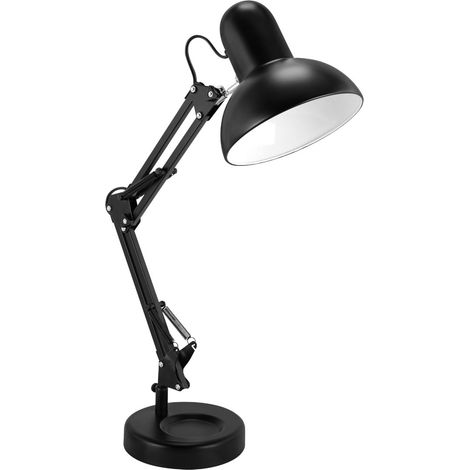 Lampe de bureau de dessin technique noire à abat-jour dôme 1xE27 40W GRAFEN Struhm (1/2)