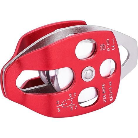 Hochleistungs-Seilrollenblock aus Aluminium-Magnesium-Legierung für Klettersicherheit (1/5)