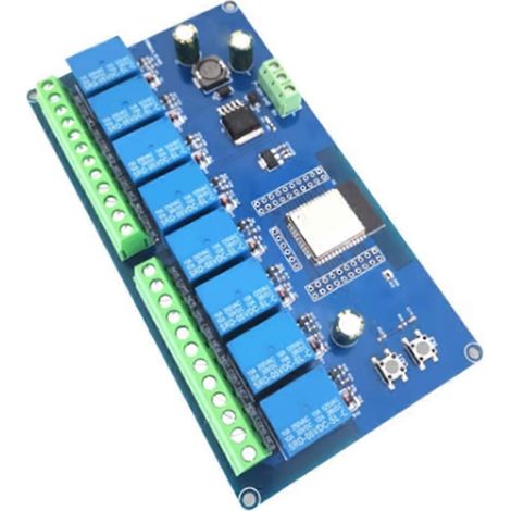 Alimentation CC 5-30V, module ESP32 WIFI Bluetooth (BLE), relais 8 canaux, carte de développement secondaire ESP32-WROOM. (1/5)