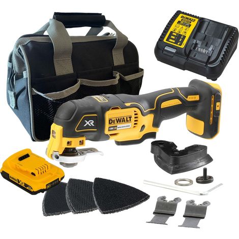 Dewalt DCS355D1 18v XR Oscillating Multi Tool + 12 Piece Accessory + Bag (1/5)
