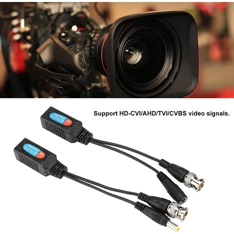 Transmetteur vidéo 8MP CVI/AHD/TVI/CVBS sur paire torsadée avec alimentation 12‑48V (1/5)