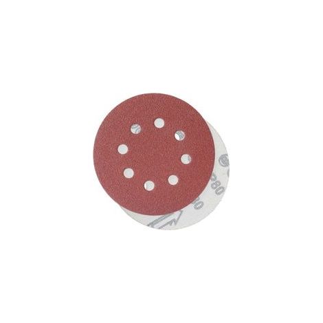 80 discos de lijado, discos abrasivos, tamaño de grano 125 mm, ideales para lijar/pulir/eliminar óxido, HSDPS5M100, paquete de 100