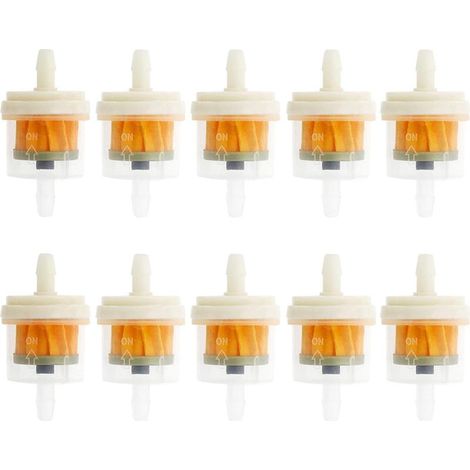 10 Pièces Filtres à Essence,Filtre à Carburant Moto,Filtre à Carburant Universel,Pipe En Ligne Filtre a Essence,Gaz Carburant Filtre,À Tuyau Carburant Filtre (1/5)