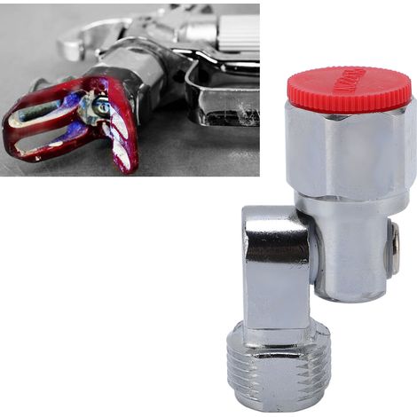 Pulvérisateur de peinture portable sans air argenté avec adaptateur universel pour pistolet à peinture (1/5)