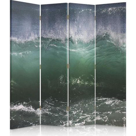 Paravento bilaterale, La potenza dell'onda del mare - 145x170 (1/5)