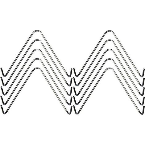 10 Stück Wandhaken aus Metall