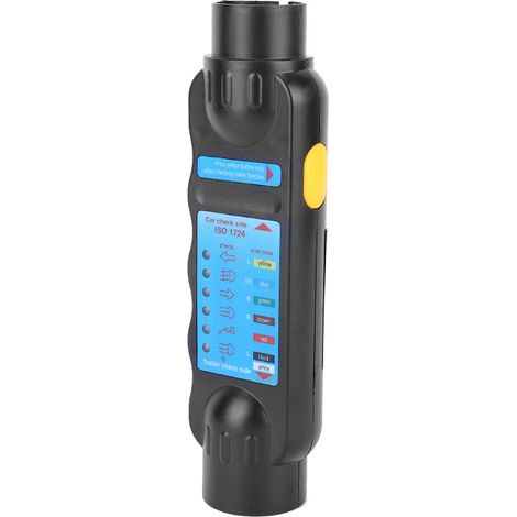 Testeur de prise et de fiche à 7 broches pour camions et remorques, testeur de circuit lumineux, résistance 12 V (1/5)