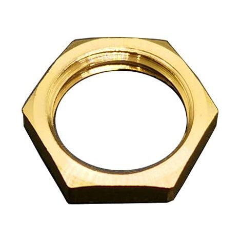 1 Écrou de tuyau hexagonal autobloquant en laiton, à bride (1/2)