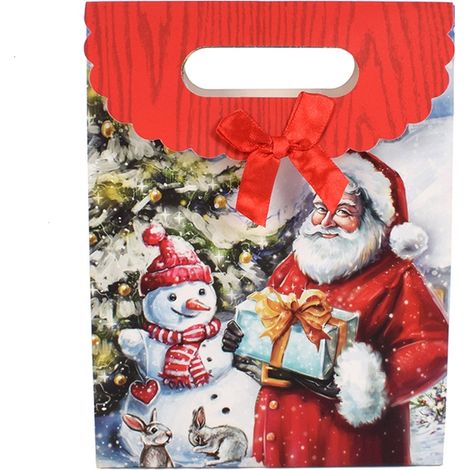 Busta sacchetto regalo Babbo Natale classico per regali natalizi -Modello 2 (1/4)