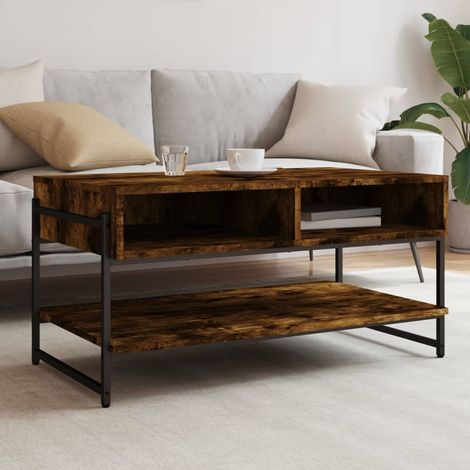 Couchtisch Räuchereiche 90x50x45 cm Holzwerkstoff (1/5)