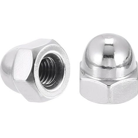 Ecrou Borgne Hexagonaux - Hexagonal Écrous Borgnes en Acier Inoxydable A2 Cache ecrou pour Vis Boulons Filetés (1/5)