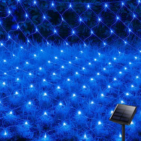 LEDs Filet Lumineuse Solaire x Modes Nettes Guirlande Lumineux Etanche lumieres en a Energie Decoration 192 3m 2m 8 (1/5)