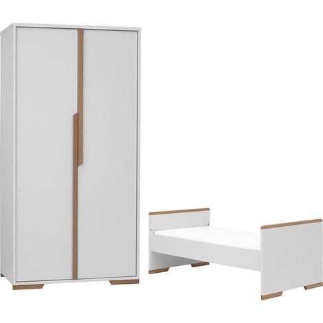 Armadio bianco e marrone 92cm (1/5)