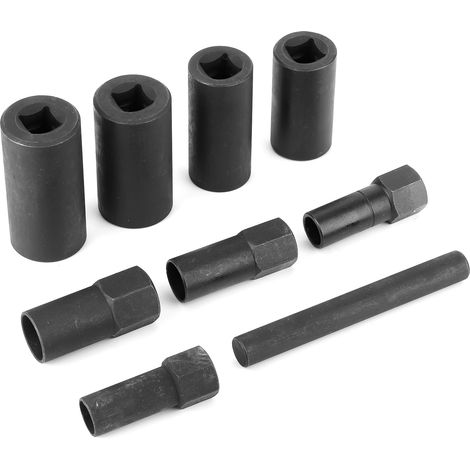 Ensemble de 9 clés à douille pour écrous et vis de 1/2 pouce, outil de réparation automobile avec manchon coulissant pour fil. (1/5)
