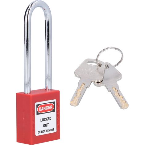 Cadenas de Sécurité en Acier Inoxydable avec 2 Clés pour Verrouillage de Poutres Industrielles (1/5)
