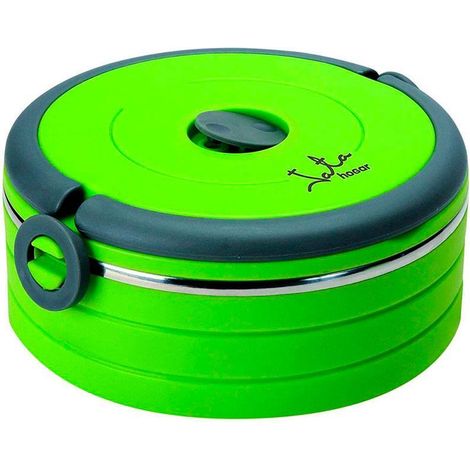 JATA fiambrera interior inoxidable 0,6 l 902 verde , Fiambrera interior inoxidable 0,6 litros 902 VerdeAcero inoxidable 201Libre de BPA1 contenedor de 0,6 l de capacida (1/2)