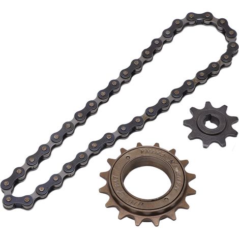 Kit roue libre pour vélo, roue libre 16 dents, pignon 9 dents, chaîne 38 maillons, kit roue libre pour plateaux de VTT (1/5)