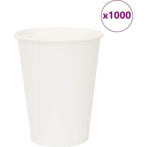Pappbecher 1000 Stk. 12oz 300ml Weiß