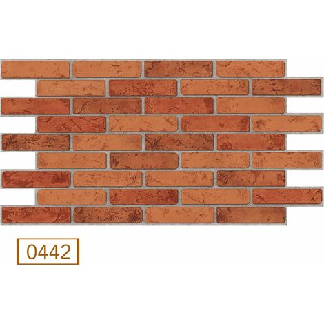 Pannelli 3D Rivestimento a parete in PVC effetto pietra,mattoni,ceramiche, legno Realistici e isolanti.-0442 (mis.971x498mm) (1/2)
