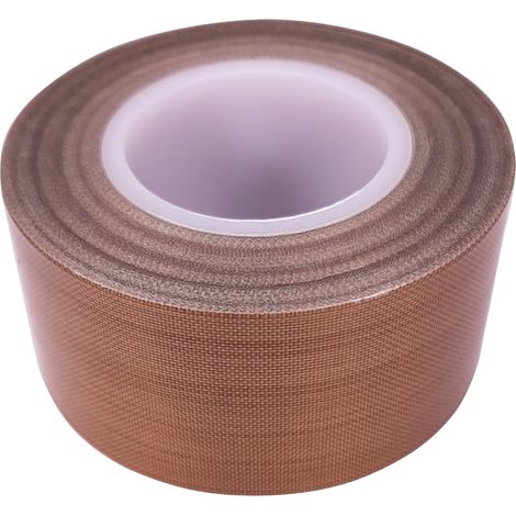 cyclingcolors 1x Nastro adesivo del teflon PTFE ad alta temperatura sigillatura sotto vuoto isolante per sigillatrici sottovuoto marrone, 30mm x 10m (1/3)