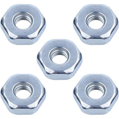 5 Pièces écrou de Trononneuse pour STIHL MS360 MS180 MS381 MS440 MS660 MS250 MS038 et Plus de Modèles, écrou de Chane Universel M8 Ecrou pour Carter de Chaine (1/5)