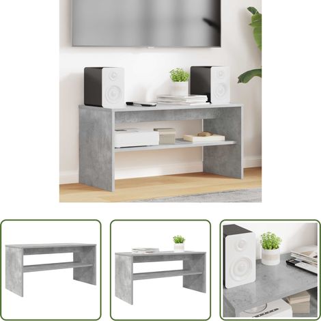 vidaXL Beton Grau - TV-Schränk Beton Grau 80 x 35 x 40 cm Holzwerkstoff (1/5)