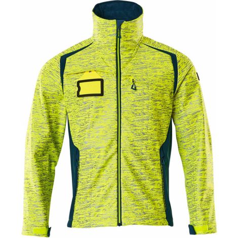 Mascot Softshelljacke mit Reflexeffekte 19202 Gr. XL hi-vis gelb/dunkelpetroleum (1/5)