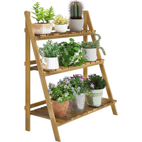 Étagère à plantes de haute qualité, fabriquée avec des matériaux durables pour une utilisation longue durée. Ce modèle est parfait pour organiser et exposer vos plantes d'intérieur et d'extérieur, ... (1/5)
