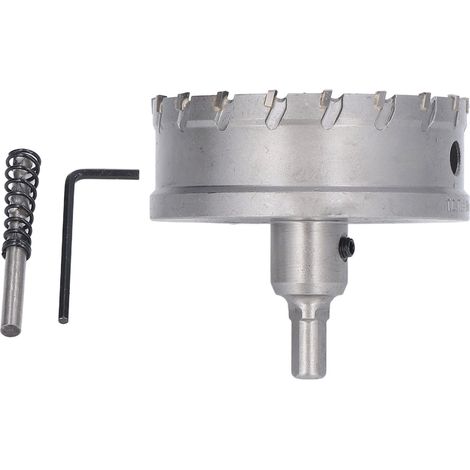 Scie cloche 90mm / 3.54in, fraise en carbure TCT pour perçage métal et bois, foret ouverturier pour perceuse, outil de coupe durable (1/5)