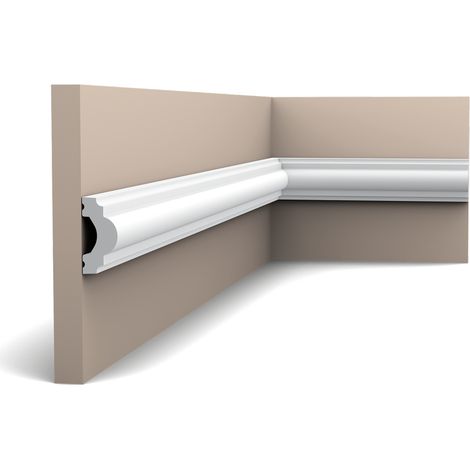 Orac – Cimaise classique rustique 200cm x 4cm x 1,9cm – Moulure pour murs arrondis – Peinture recommandée pour protection UV (1/10)