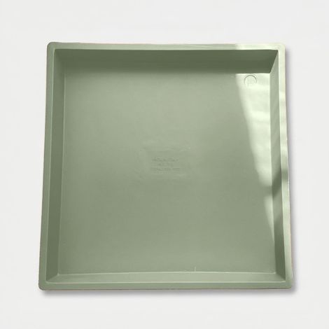 Sottovaso quadrato per esterno in polietilene - Verde (1/2)