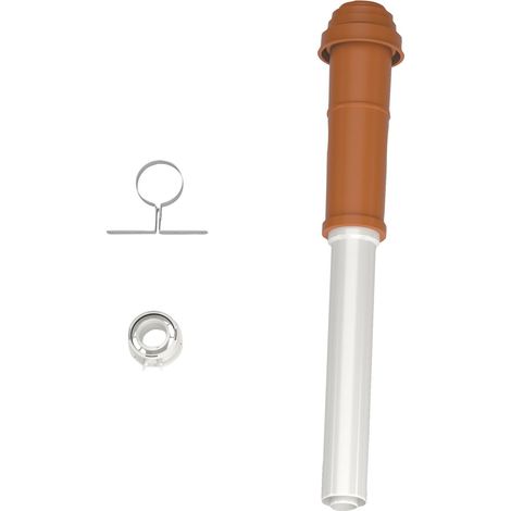 Bosch Accessori per gas di scarico FC-Set60-C33x (sopra) Kit base C33x, rosso, d:60/100mm, 7738112507