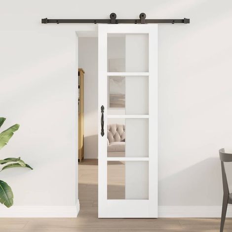 Porte Coulissante-Porte intérieure ORKDAL Blanc 61 x 198.5 cm Bois et métal 668321 (1/5)