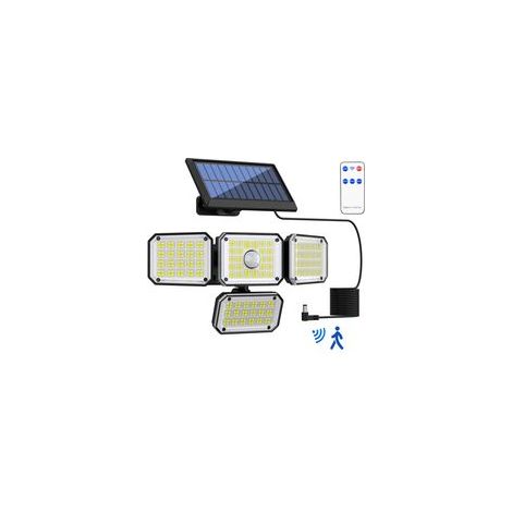 Éclairage extérieur solaire, éclairage extérieur à détecteur de mouvement, éclairage de jardin, (1/4)