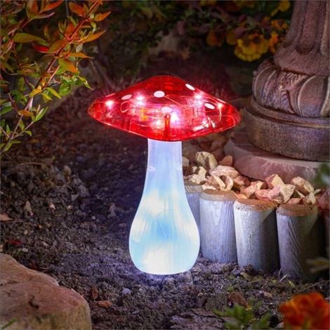 Pack de 3 - Lampe solaire champignon magique à planter