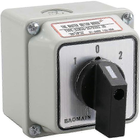 Commutateur rotatif SZW26-20/D202.2D universel biphasé avec boîtier extérieur (1/5)