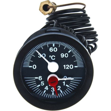 Manómetro de Presión para Caldera Ariston  Ref. Original 61313561  Compatible: Compy, Mira, Mira Green  Recambio OEM