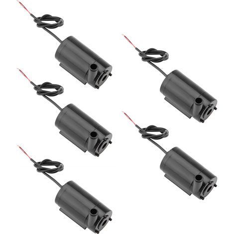 5 pièces pompe à eau submersible mini 3V-5V DC pour aquarium fontaine bassin poissons (1/5)