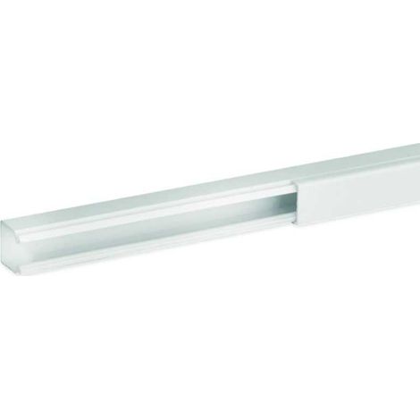 Goulotte de distribution non cloisonnable - 15 x 17 mm - 1 compartiment - Longueur 2 m - Blanc - Ta-e - B00379 - IBOCO