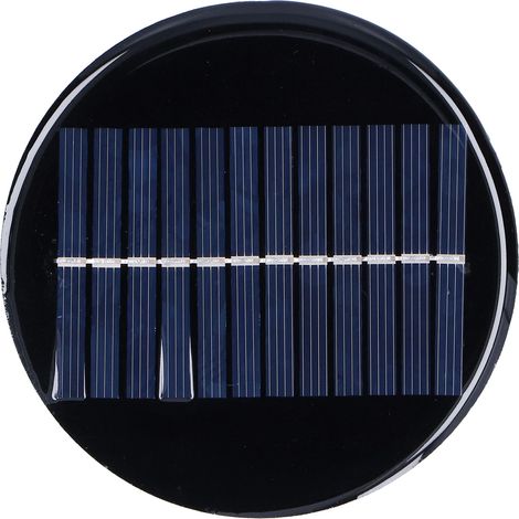 Panneau solaire rond 0.8W 6V 10cm DIY pour lampe solaire, module de charge photovoltaïque