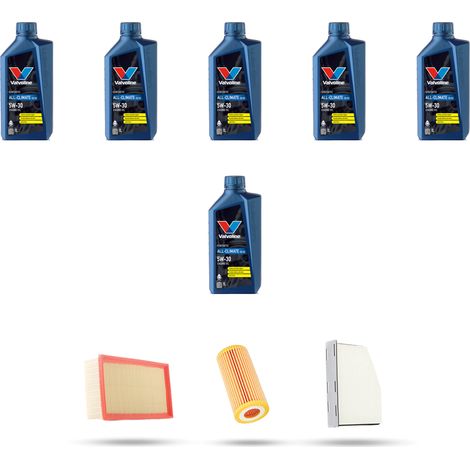 Kit tagliando 3 FILTRI e 6L OLIO compatibile con Audi Q3 (8UB,8UG) 2.0 tfsi 162kw dal 2014 (1/4)