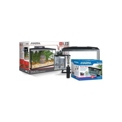 Kit de acuario con iluminación LED Marina