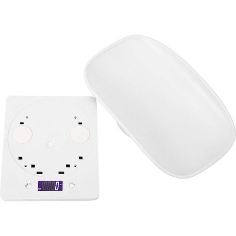 Balance Numérique Balance électronique 10kg/1g de Précision pour Animaux de Compagnie pour Chats Chiens Petits Animaux avec Coussinets Antidérapants Interrupteur d'unité (1/5)