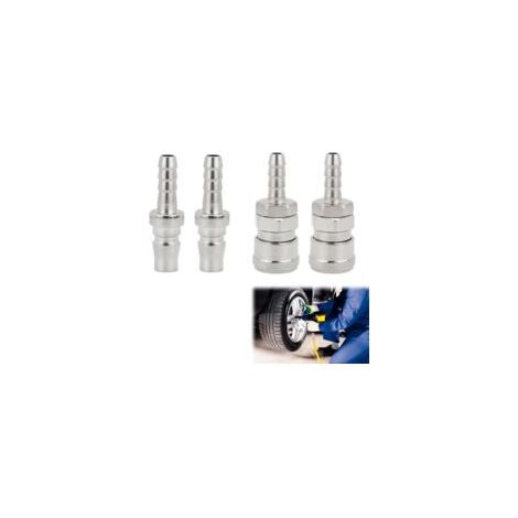 Raccord rapide pneumatique 8mm – Kit de 4 connecteurs mâle et femelle – Résistance à l'usure et à la corrosion – Installation facile (1/5)