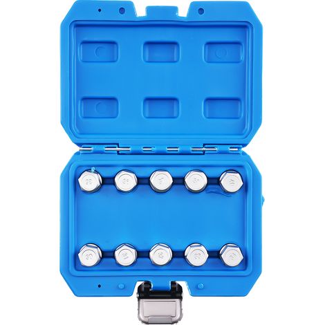 10pc For Bmw Master Locking Wheel Nut Socket Spline Tamper Proof Removal Key Set (1/5)
