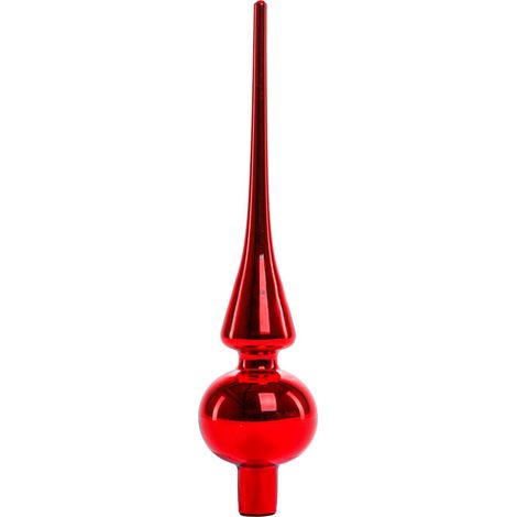 TrendLine Christbaumspitze 26 cm Rot Baumspitze Weihnachtsbaumspitze Baumschmuck