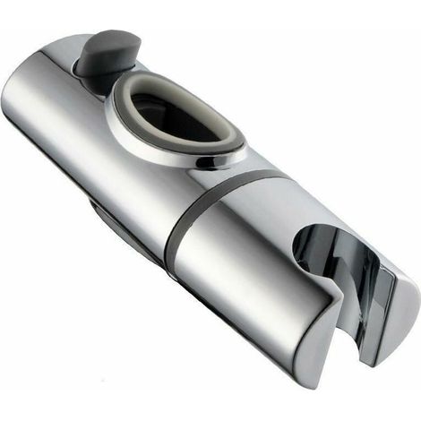 Shower head holder for standard Ellipse slide bar 32 x 17 mm - chromed ABS (1/5)